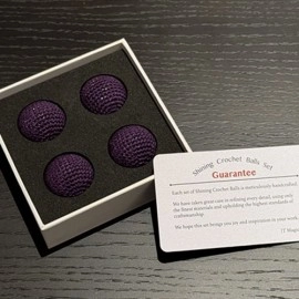 Shining Crochet Balls (Dark Purple) by JT Magic