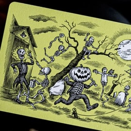 Mazzo di carte FULTON'S OCTOBER UV GLOW GREEN EDITION