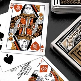 Mazzo di carte Tally Ho 140th Anniversary (Metaluxe) Playing Cards by US Playing Card