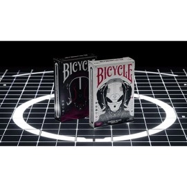 Mazzo di carte Bicycle Machine56 R-TYPE/2 Black Playing Cards by RunIt Decks