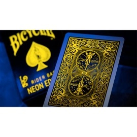 Mazzo di carte Bicycle Neon Rider Back Yellow-Starburst Deck Playing Cards