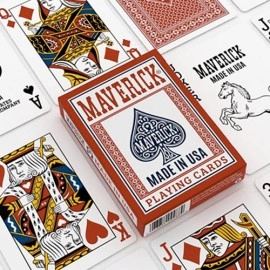 Mazzo di carte Maverick Made in the USA (Red) Playing Cards