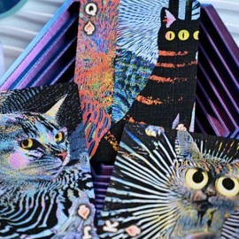 Mazzo di carte Radio Cat V2 Deck with Grating tuck case by Evokad