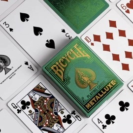 Mazzo di carte Bicycle Metalluxe Green Playing Cards by US Playing Card Co.