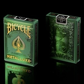 Mazzo di carte Bicycle Metalluxe Green Playing Cards by US Playing Card Co.