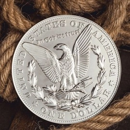 Bacon Jumbo Coin (Morgan) by Bacon Magic