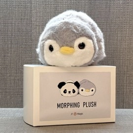 Morphing Plush (Panda to Penguin Grey) by Jackie Zhao and JT Magic