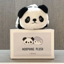 Morphing Plush (Panda to Penguin Grey) by Jackie Zhao and JT Magic
