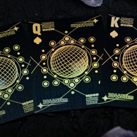 Mazzo di carte Moon (Black Holo) Playing Cards