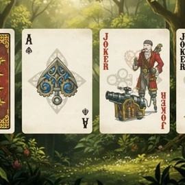Mazzo di carte Skeleton Pirates Playing Cards