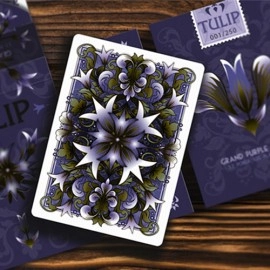 Mazzo di carte Grand Tulip Purple Playing Cards by Dutch Card House Company
