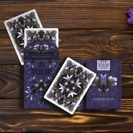 Mazzo di carte Grand Tulip Purple Playing Cards by Dutch Card House Company