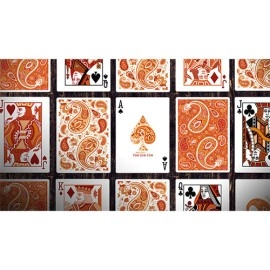 Mazzo di carte Paisley Ton sur Ton Poudre Orange workers Deck