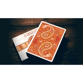 Mazzo di carte Paisley Ton sur Ton Poudre Orange Foil Designer's Choice