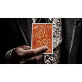 Mazzo di carte Paisley Ton sur Ton Poudre Orange Foil Designer's Choice