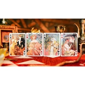 Mazzo di carte Mucha Standard Playing Cards by 52 MUSÉE