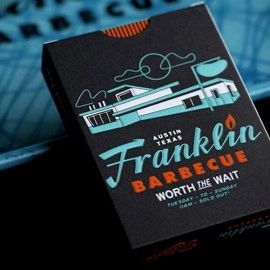 Mazzo di carte FRANKLIN BBQ RETRO BLACK PLAYING CARDS