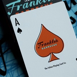 Mazzo di carte FRANKLIN BBQ RETRO BLACK PLAYING CARDS