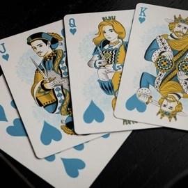 Mazzo di carte Bicycle Cool Blue Neon Rider Back Playing Cards