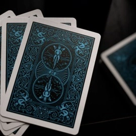 Mazzo di carte Bicycle Cool Blue Neon Rider Back Playing Cards