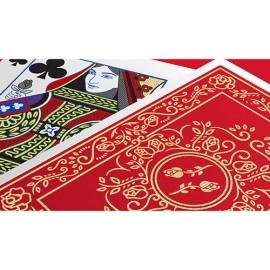 Mazzo di carte Red Roses Gold Foil Playing Cards (Fully Marked)