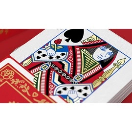 Mazzo di carte Red Roses Gold Foil Playing Cards (Fully Marked)