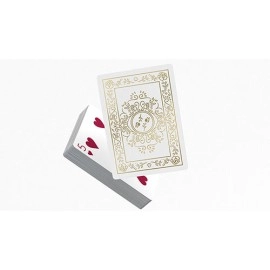 Mazzo di carte Black Roses White Gold Foil Playing Cards
