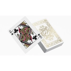 Mazzo di carte Black Roses White Gold Foil Playing Cards
