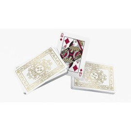 Mazzo di carte Black Roses White Gold Foil Playing Cards
