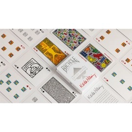 Mazzo di carte Bicycle Keith Haring (Box Set Red and Blue) Playing Cars by US Playing Cards