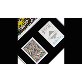 Mazzo di carte Bicycle Keith Haring (Box Set Red and Blue) Playing Cars by US Playing Cards