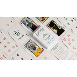 Mazzo di carte Bicycle Jean-Michel Basquiat (Box Set Red/Blue) by US Playing Cards
