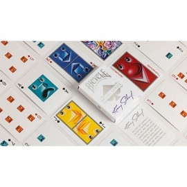 Mazzo di carte Bicycle Kenny Scharf Purple/Orange Box Set by US Playing Cards