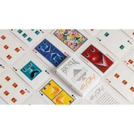 Mazzo di carte Bicycle Kenny Scharf Purple/Orange Box Set by US Playing Cards