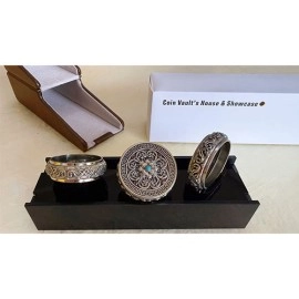 Coin Vault Case and Display Set (Brown)