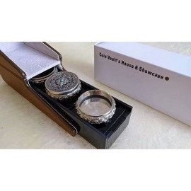 Coin Vault Case and Display Set (Brown)