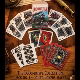 Mazzo di carte Locomotive Playing Cards by Collectable Playing Cards