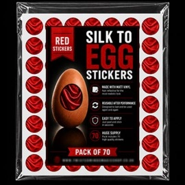 Silk to Egg Stickers (RED) Pack of 70