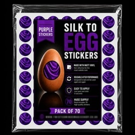 Silk to Egg Stickers (Purple) Pack of 70