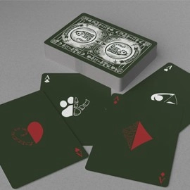 Mazzo di carte Schrodinger's Cat: Alive Green Edition Playing Cards