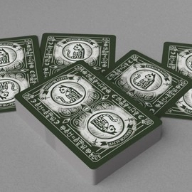 Mazzo di carte Schrodinger's Cat: Alive Green Edition Playing Cards