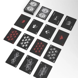 Mazzo di carte Schrodinger's Cat: Quantum Gilded Dead Black Playing Cards
