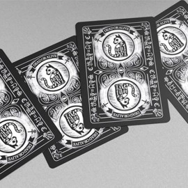 Mazzo di carte Schrodinger's Cat: Quantum Gilded Dead Black Playing Cards