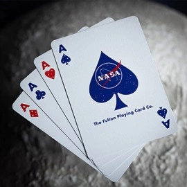 Mazzo di carte NASA HOLOGRAPHIC FOIL "MEATBALL" LOGO PLAYING CARDS