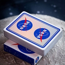 Mazzo di carte NASA HOLOGRAPHIC FOIL "MEATBALL" LOGO PLAYING CARDS