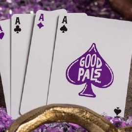 Mazzo di carte Good Pals Purple Foil Logo Playing Cards