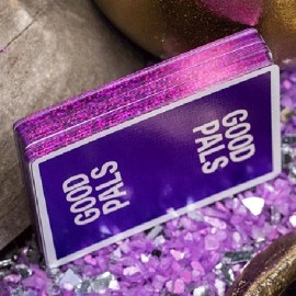 Mazzo di carte GILDED Good Pals Purple Foil Logo Playing Cards
