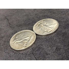 Magnetic Walking Liberty Half Dollar (Super Strong, 3.05 cm, Ottone)