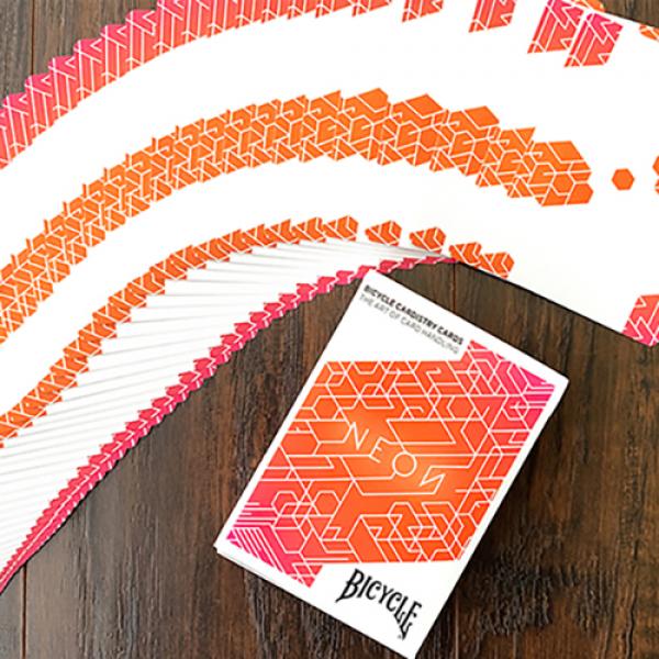 Mazzo di carte Bicycle Neon Cardistry Orange Bump Playing Cards 