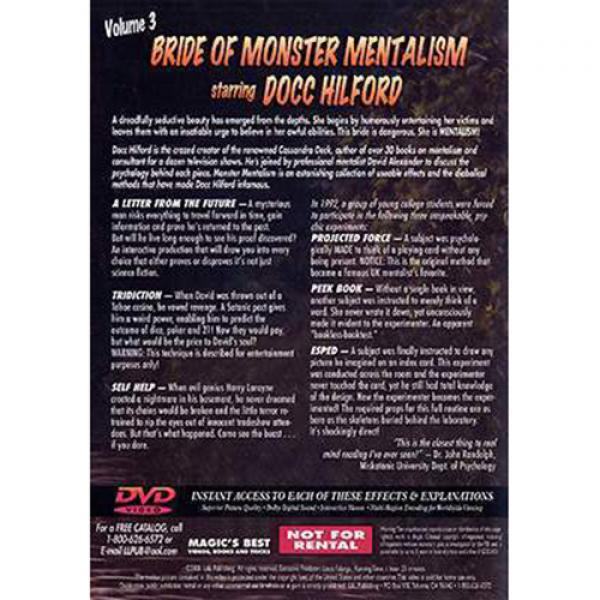 Bride Of Monster Mentalism - Volume 3 by Docc Hilford - DVD